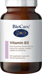 BioCare Vitamin B3 (Niacin) 30 capsules