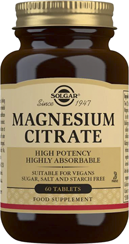 Solgar Magnesium Citrate 60 Tablets - 25% discount
