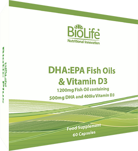 BioLife Fish Oils DHA:EPA 60 capsules