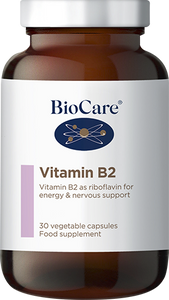 BioCare Vitamin B2 (Riboflavin) 30 capsules