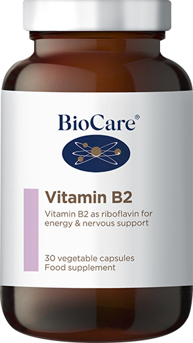 BioCare Vitamin B2 (Riboflavin) 30 capsules