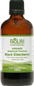 BioLife Black Elderberry Tincture (Organic) Extract 100ml