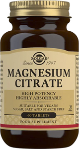 Solgar Magnesium Citrate 60 Tablets - buy 1 get 1 FREE